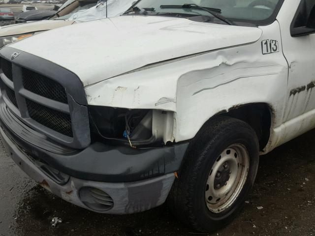 1D7HA16K44J249518 - 2004 DODGE RAM 1500 S WHITE photo 9