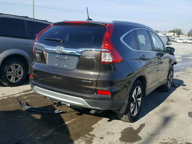 5J6RM4H92GL026558 - 2016 HONDA CR-V TOURI BROWN photo 4