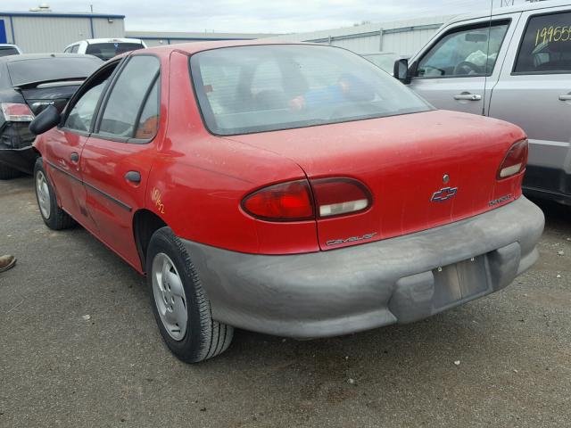 1G1JC5240W7135514 - 1998 CHEVROLET CAVALIER RED photo 3