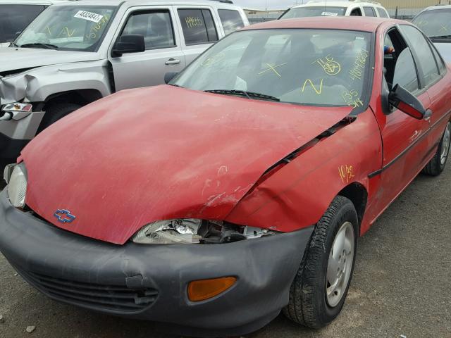 1G1JC5240W7135514 - 1998 CHEVROLET CAVALIER RED photo 9