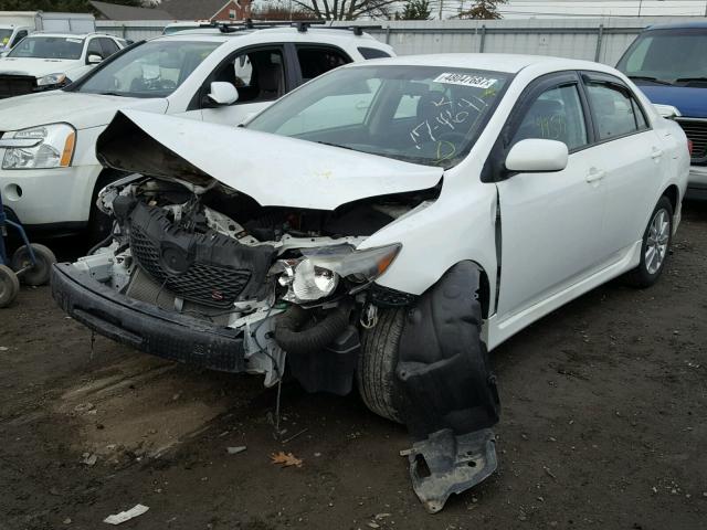 1NXBU4EE2AZ349627 - 2010 TOYOTA COROLLA BA WHITE photo 2