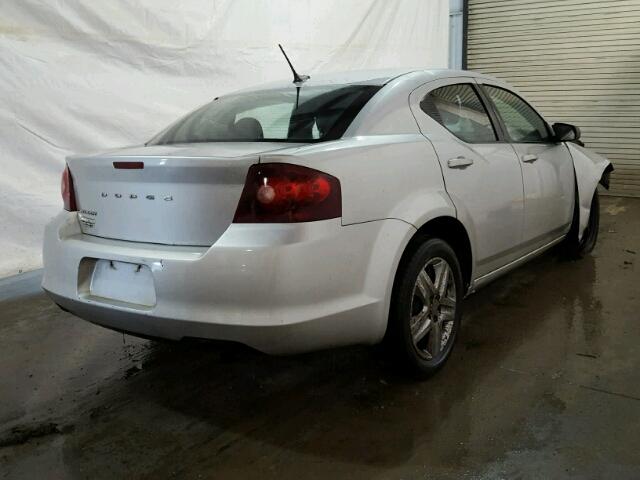 1B3BD4FB4BN579093 - 2011 DODGE AVENGER EX SILVER photo 4