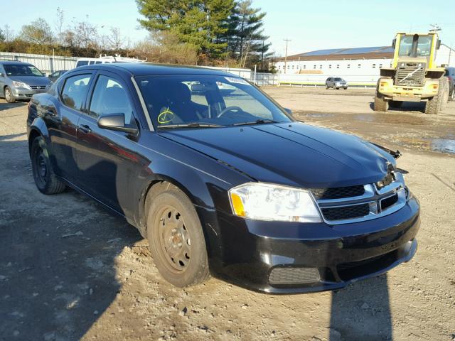 1C3CDZAB0CN286496 - 2012 DODGE AVENGER SE BLACK photo 1