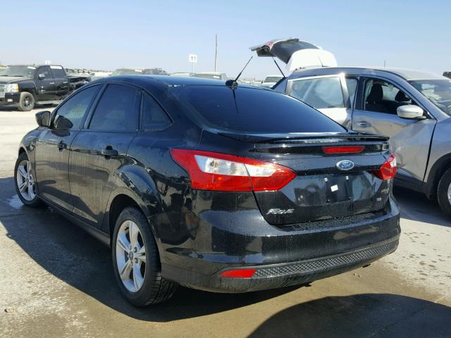 1FAHP3F24CL249905 - 2012 FORD FOCUS SE BLACK photo 3