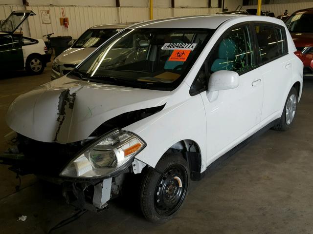 3N1BC1CP9BL431640 - 2011 NISSAN VERSA S WHITE photo 2