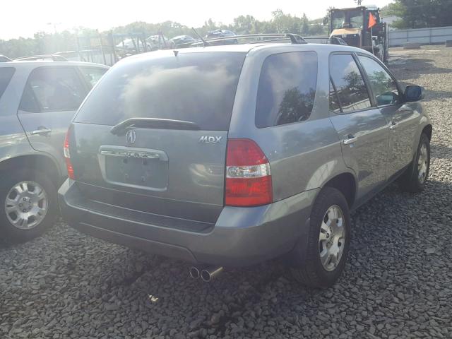 2HNYD18291H501057 - 2001 ACURA MDX GRAY photo 4