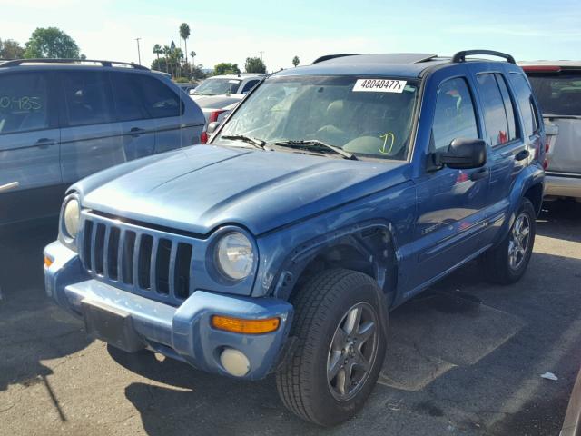 1J4GK58K54W149349 - 2004 JEEP LIBERTY LI BLUE photo 2