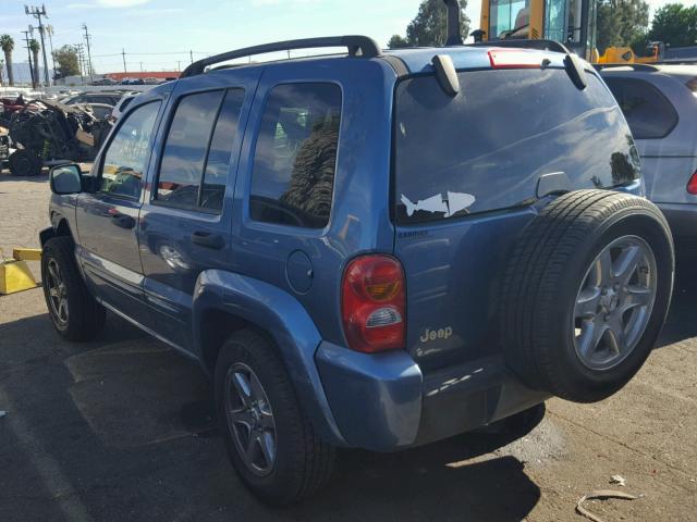 1J4GK58K54W149349 - 2004 JEEP LIBERTY LI BLUE photo 3