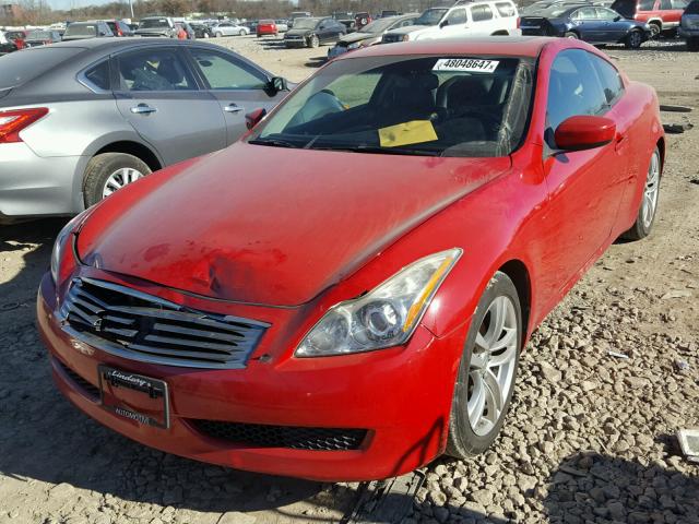 JNKCV64E38M106792 - 2008 INFINITI G37 BASE RED photo 2