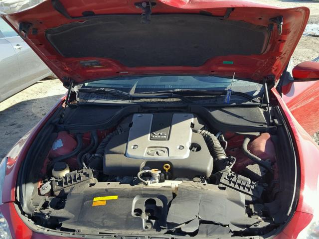 JNKCV64E38M106792 - 2008 INFINITI G37 BASE RED photo 7