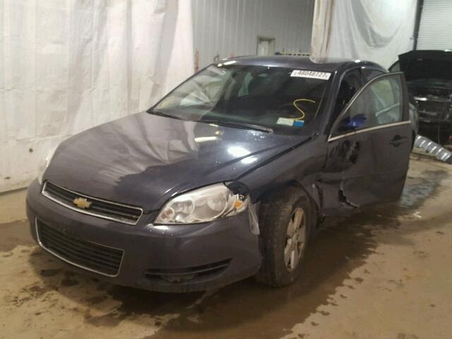 2G1WT55N489281281 - 2008 CHEVROLET IMPALA LT BLUE photo 2