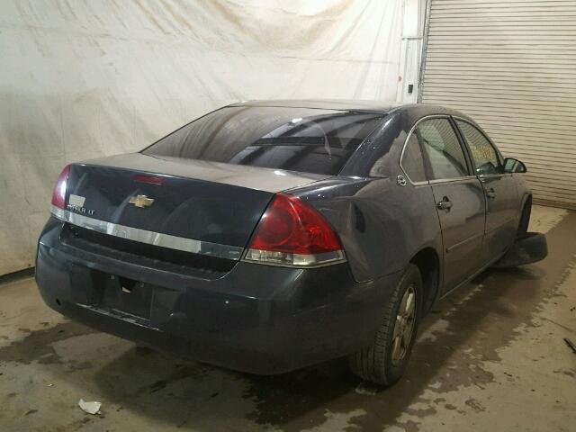 2G1WT55N489281281 - 2008 CHEVROLET IMPALA LT BLUE photo 4