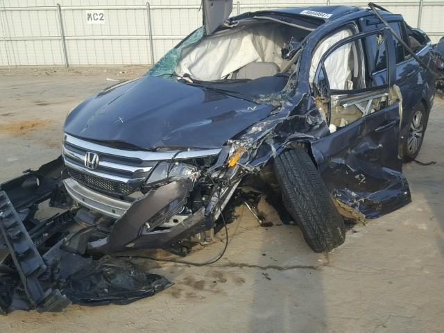 5FNYF5H50HB022589 - 2017 HONDA PILOT EXL BLACK photo 2