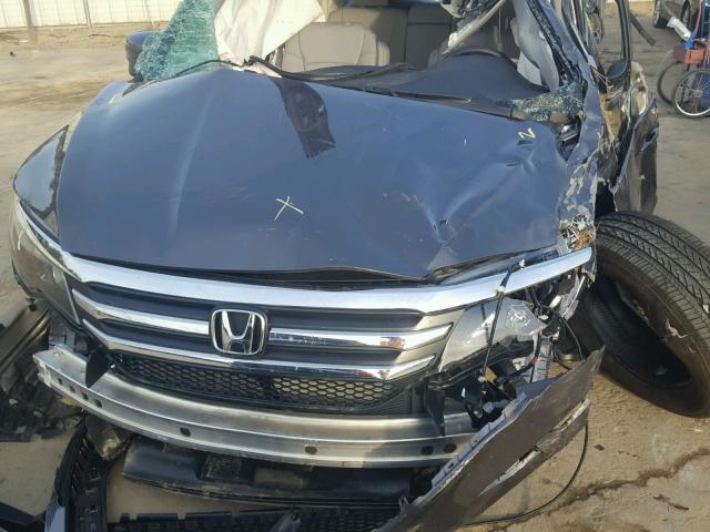 5FNYF5H50HB022589 - 2017 HONDA PILOT EXL BLACK photo 7