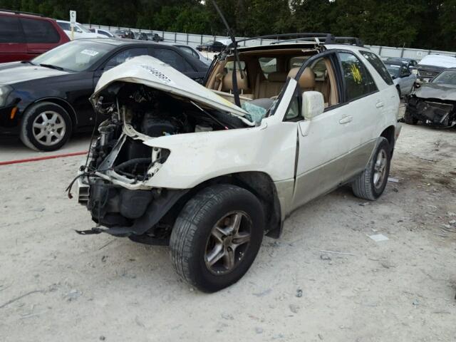 JT6GF10U8X0043105 - 1999 LEXUS RX 300 WHITE photo 2