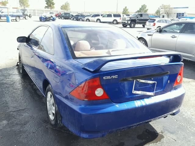 1HGEM21164L084652 - 2004 HONDA CIVIC DX V BLUE photo 3