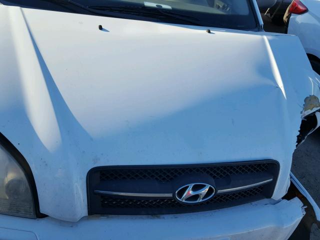 KM8JM12B47U631796 - 2007 HYUNDAI TUCSON GLS WHITE photo 7