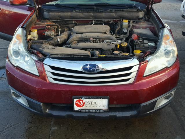 4S4BRBCC9B3342124 - 2011 SUBARU OUTBACK 2. RED photo 7