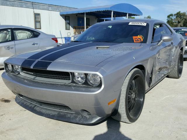 2C3CDYAG6EH214445 - 2014 DODGE CHALLENGER SILVER photo 2