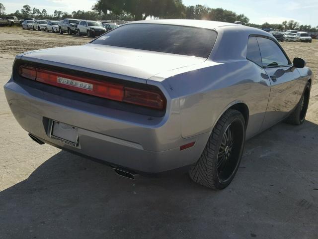 2C3CDYAG6EH214445 - 2014 DODGE CHALLENGER SILVER photo 4