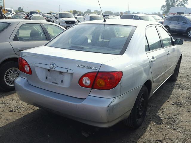 1NXBR32E03Z097377 - 2003 TOYOTA COROLLA CE SILVER photo 4