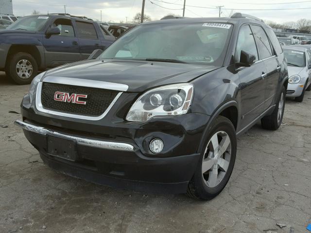 1GKLRMED7AJ169390 - 2010 GMC ACADIA SLT BLACK photo 2