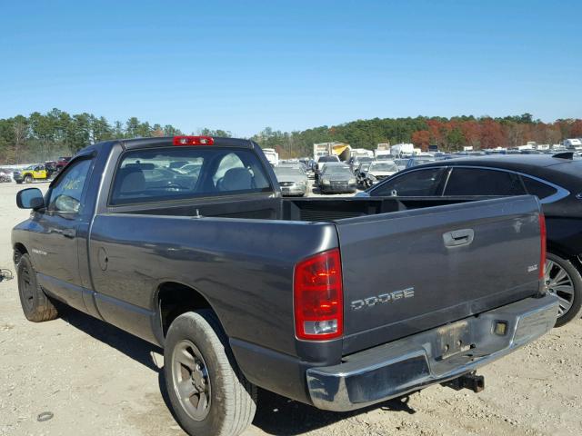 1D7HA16D74J102529 - 2004 DODGE RAM 1500 S GRAY photo 3