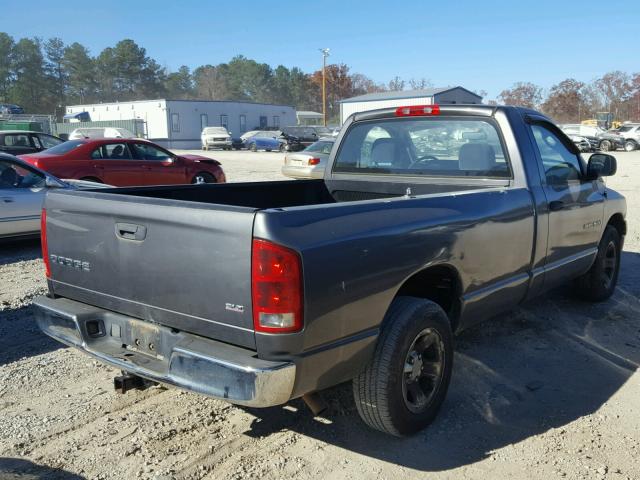 1D7HA16D74J102529 - 2004 DODGE RAM 1500 S GRAY photo 4