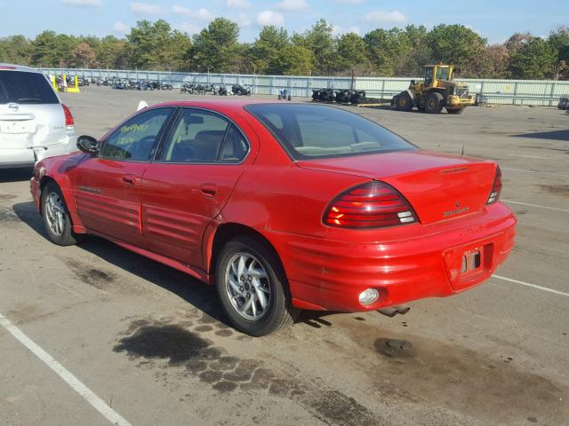 1G2NF52E62C181928 - 2002 PONTIAC GRAND AM S RED photo 3
