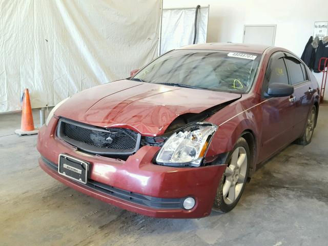 1N4BA41E74C870670 - 2004 NISSAN MAXIMA SE MAROON photo 2