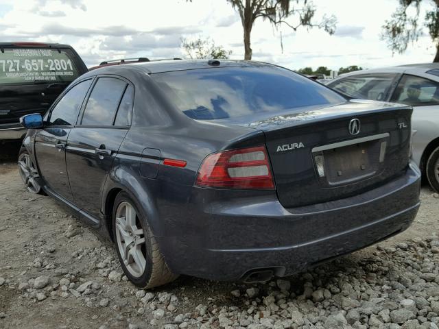 19UUA66287A025504 - 2007 ACURA TL BLUE photo 3