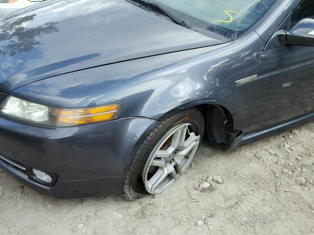 19UUA66287A025504 - 2007 ACURA TL BLUE photo 9