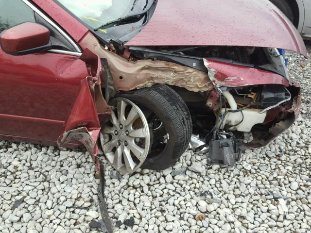 1HGCM66596A006746 - 2006 HONDA ACCORD EX RED photo 9