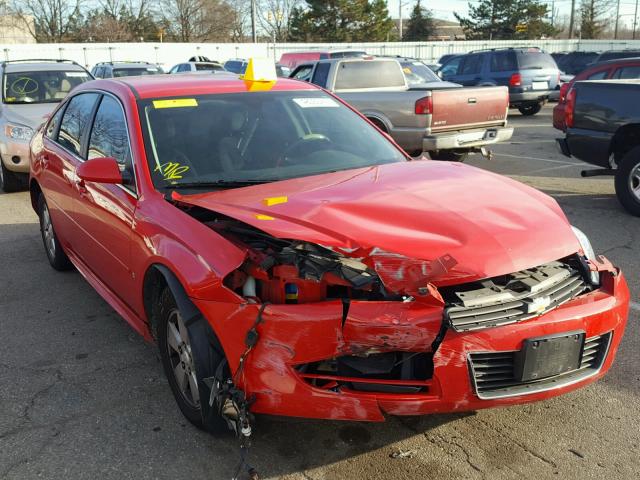 2G1WT57N091307713 - 2009 CHEVROLET IMPALA 1LT RED photo 1