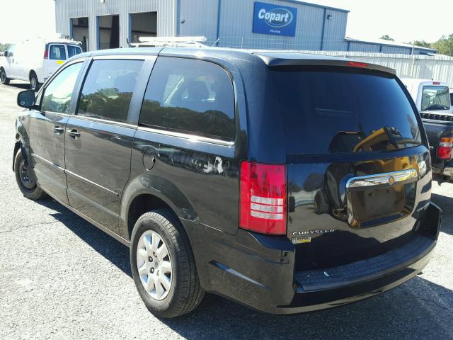 2A8HR44E99R536303 - 2009 CHRYSLER TOWN & COU BLACK photo 3