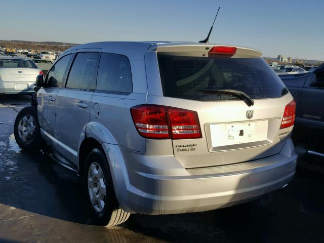 3D4PG4FB7AT107919 - 2010 DODGE JOURNEY SE SILVER photo 3