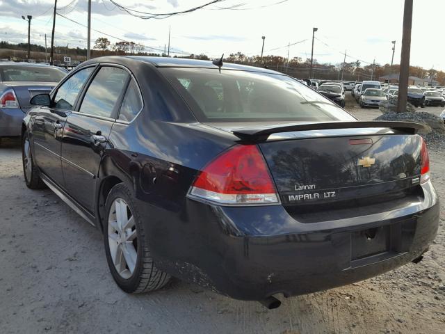 2G1WC5E32D1178626 - 2013 CHEVROLET IMPALA LTZ BLACK photo 3