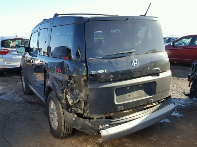 5J6YH286X6L027479 - 2006 HONDA ELEMENT EX BLACK photo 3