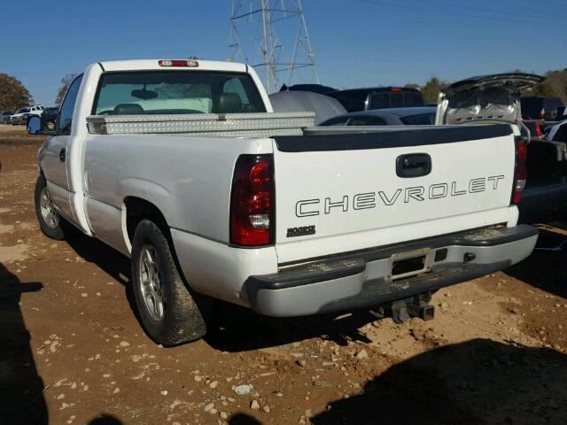 1GCEC14V76Z125395 - 2006 CHEVROLET SILVERADO WHITE photo 3