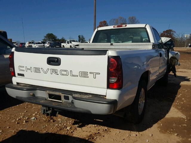 1GCEC14V76Z125395 - 2006 CHEVROLET SILVERADO WHITE photo 4