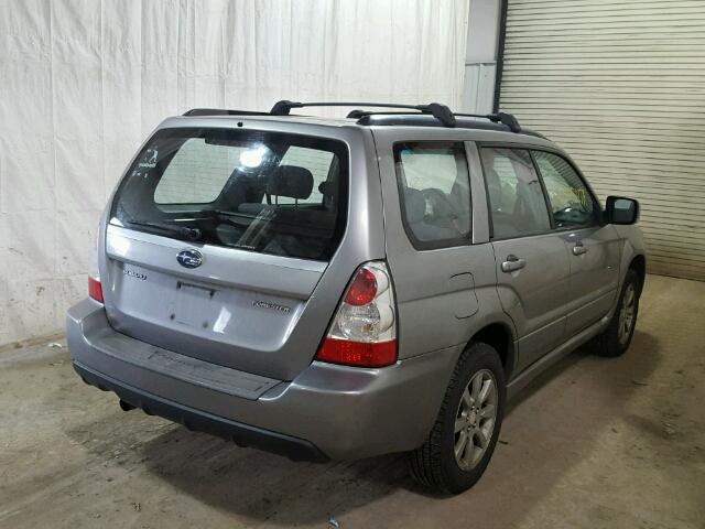 JF1SG65687H705733 - 2007 SUBARU FORESTER 2 GRAY photo 4