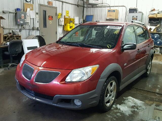 5Y2SL638X5Z470835 - 2005 PONTIAC VIBE RED photo 2