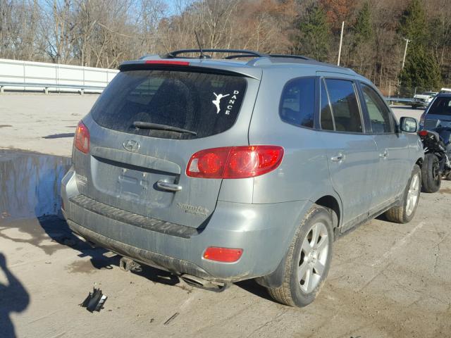 5NMSH73E38H194066 - 2008 HYUNDAI SANTA FE S GRAY photo 4