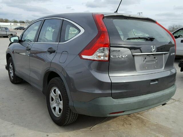 2HKRM4H34DH616097 - 2013 HONDA CR-V LX CHARCOAL photo 3