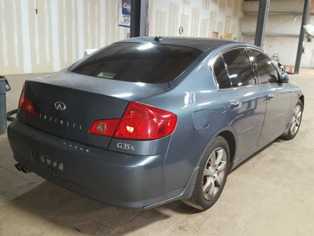 JNKCV51F66M606210 - 2006 INFINITI G35 BLUE photo 4