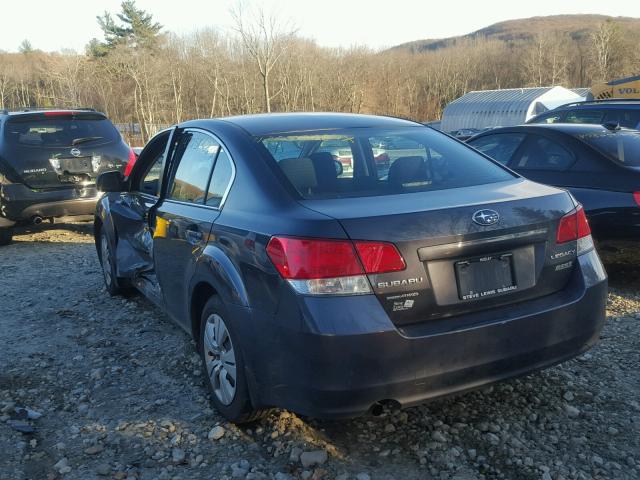 4S3BMBA62A3234958 - 2010 SUBARU LEGACY 2.5 GRAY photo 3