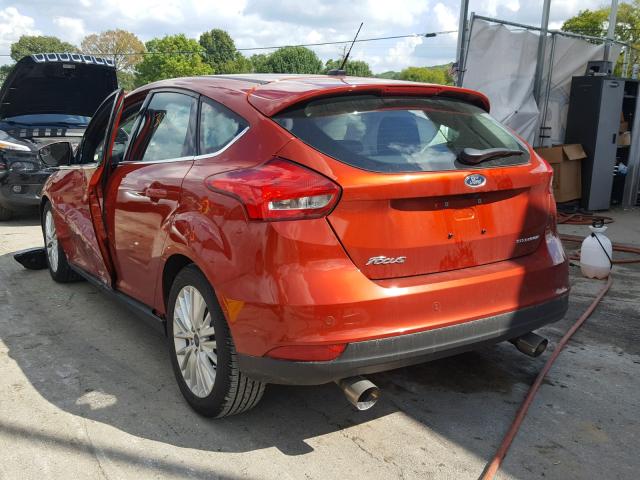 1FADP3N21JL247087 - 2018 FORD FOCUS TITA ORANGE photo 3