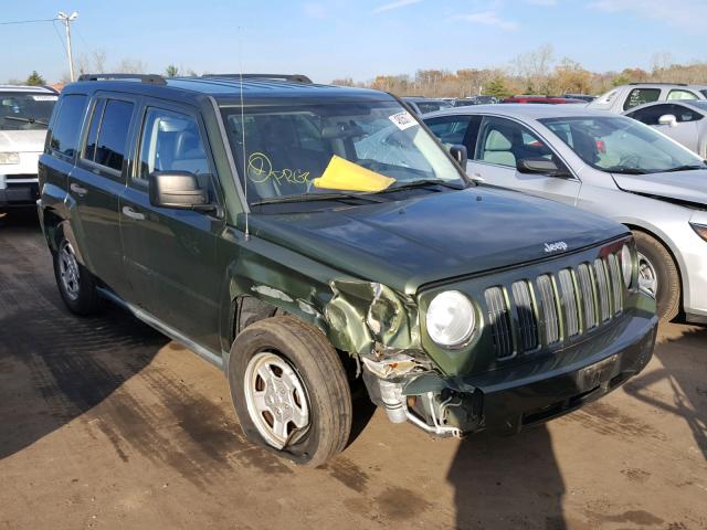 1J8FF28W08D639473 - 2008 JEEP PATRIOT SP GREEN photo 1