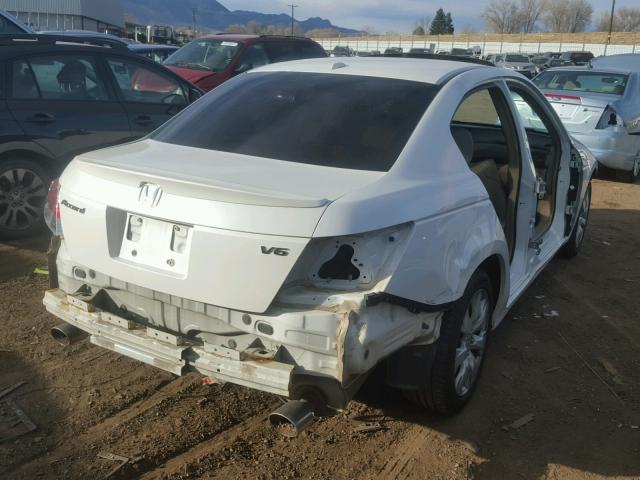 1HGCP36848A068963 - 2008 HONDA ACCORD EXL WHITE photo 4