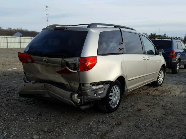 5TDZA23C36S491935 - 2006 TOYOTA SIENNA CE SILVER photo 4